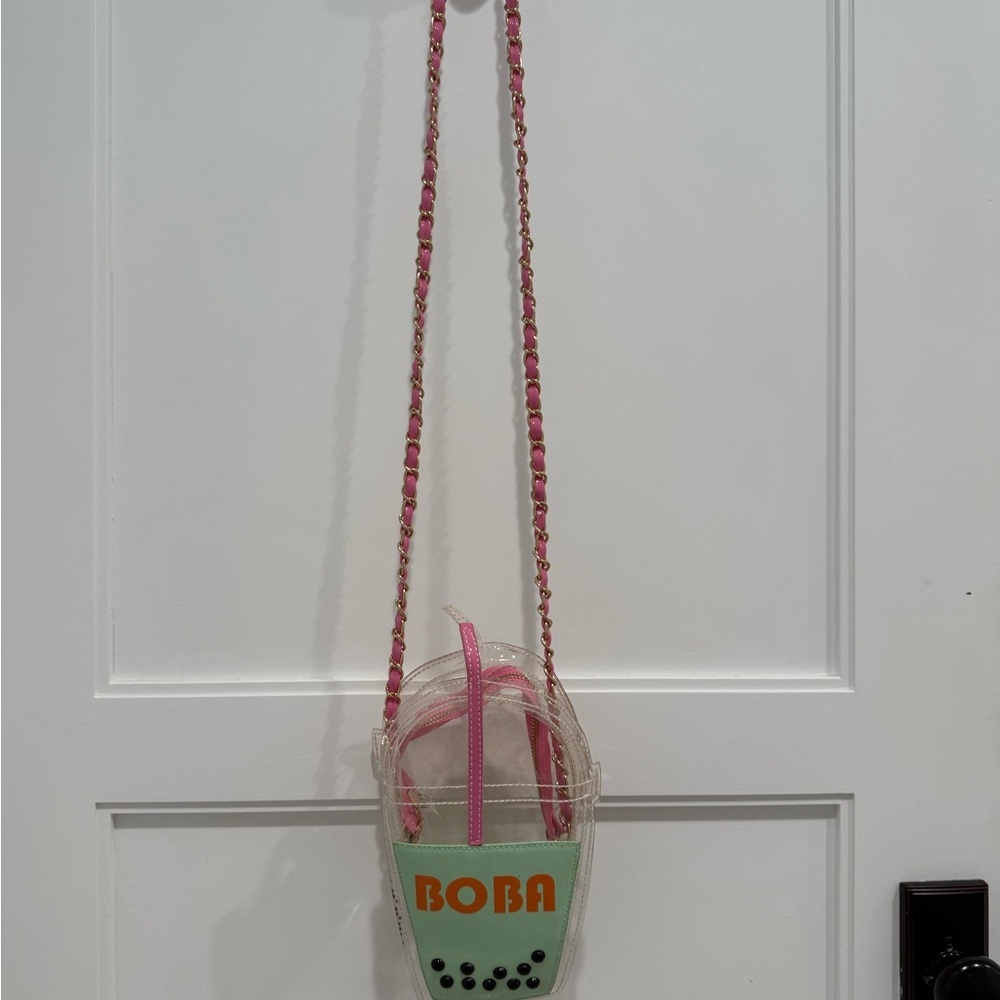 Boba Themed Clear Crossbody Bag - Picture 2 of 4